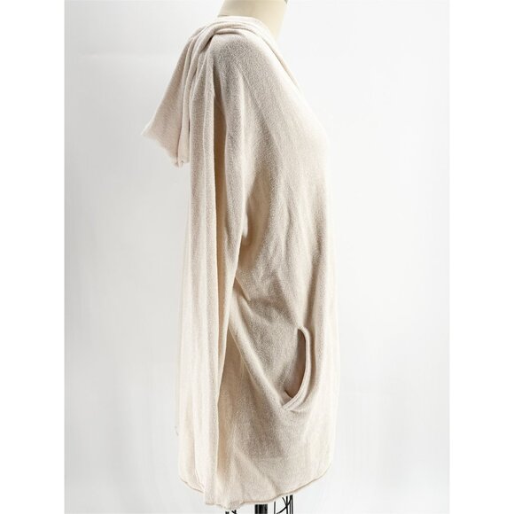 BAREFOOT DREAMS CozyChic Lite Seashore Hooded Cardigan M - Picture 3 of 9